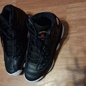 Jordan Kids Black and White Sneakers